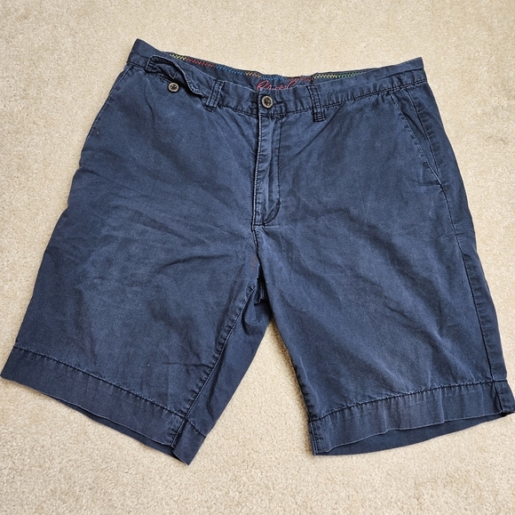 Robert Graham Shorts Robert Graham Mens Shorts 34 Waist Navy Blue